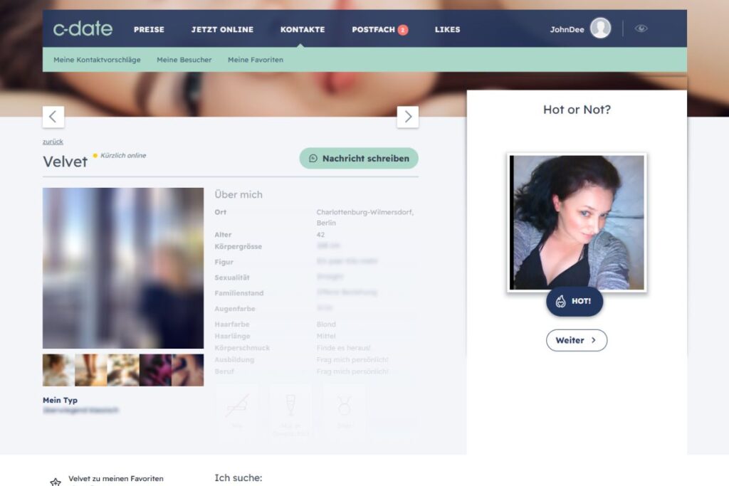 C-Date Profil