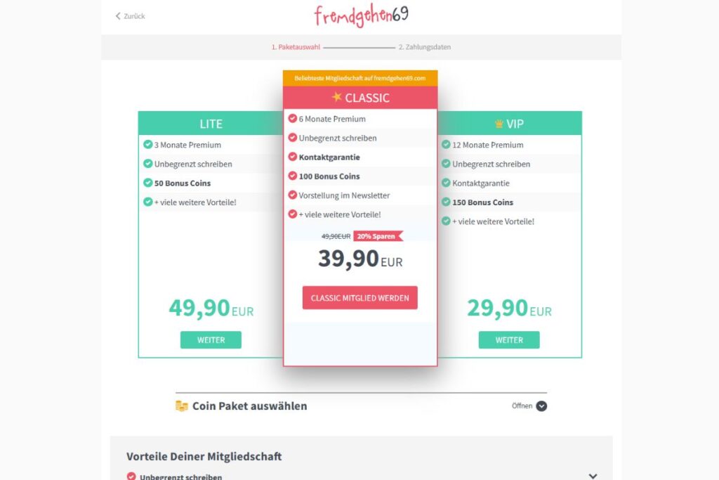 Fremdgehen69 Preis